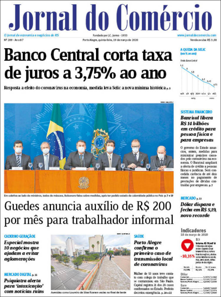 Portada de Jornal do Comércio (Brasil)
