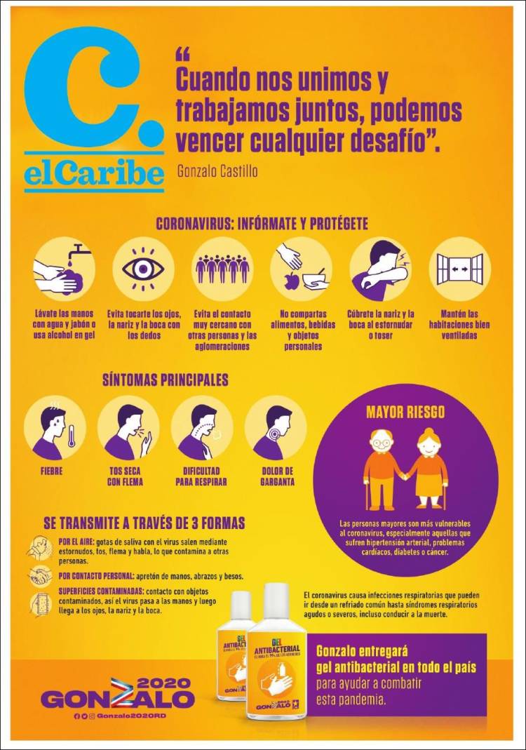 Portada de El Caribe (R. Dominicana)