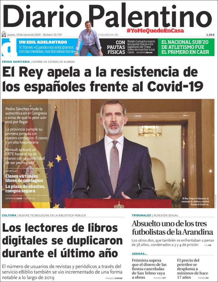 Portada de Diario Palentino (Espa&ntilde;a)