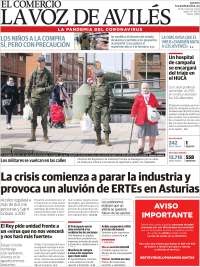 Portada de El Comercio - Avilés (Espa&ntilde;a)