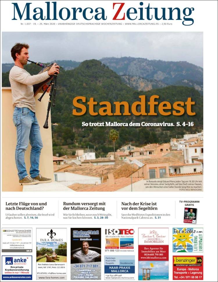 Portada de Mallorca Zeitung (Espa&ntilde;a)