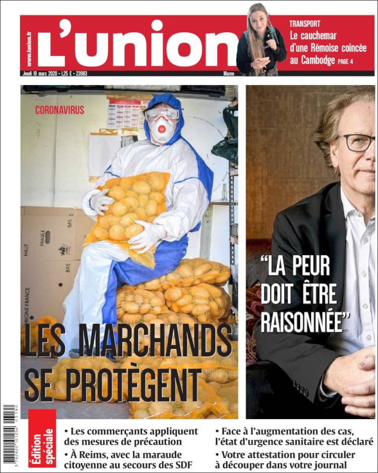 Portada de L'Union (Francia)