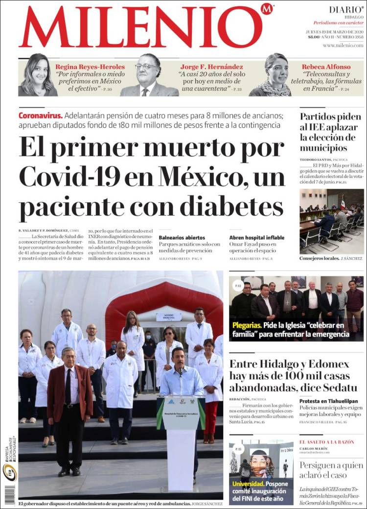 Portada de Milenio de Hidalgo (M&eacute;xico)