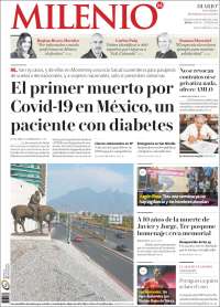 Portada de Milenio de Monterrey (M&eacute;xico)