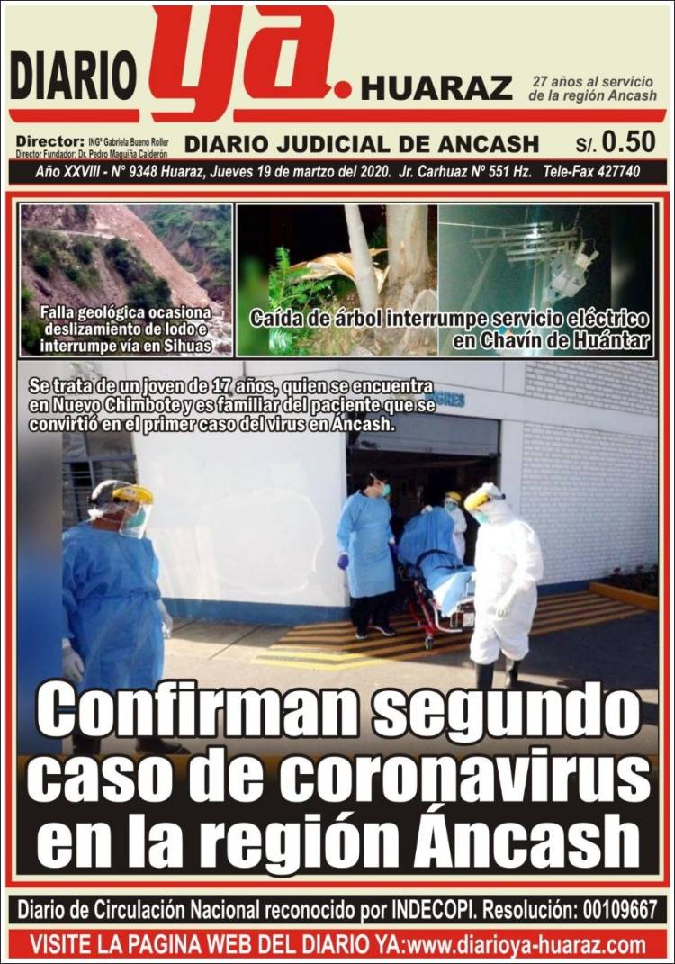 Portada de Diario Ya (Perú)