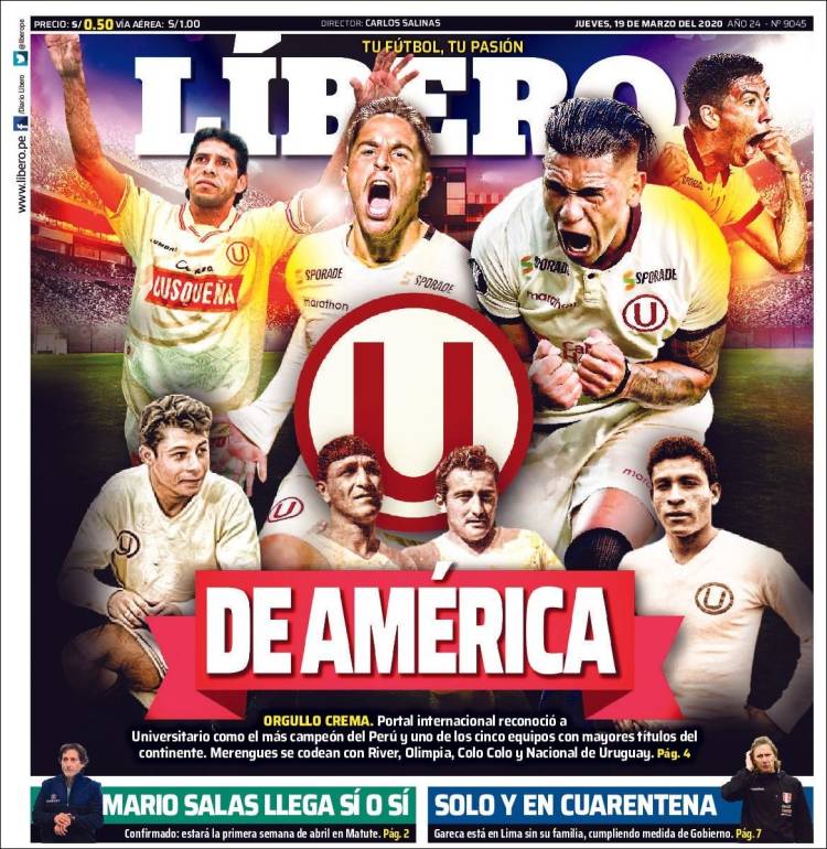 Portada de Líbero (Perú)