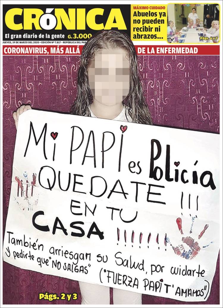 Portada de Diario Crónica (Paraguay)