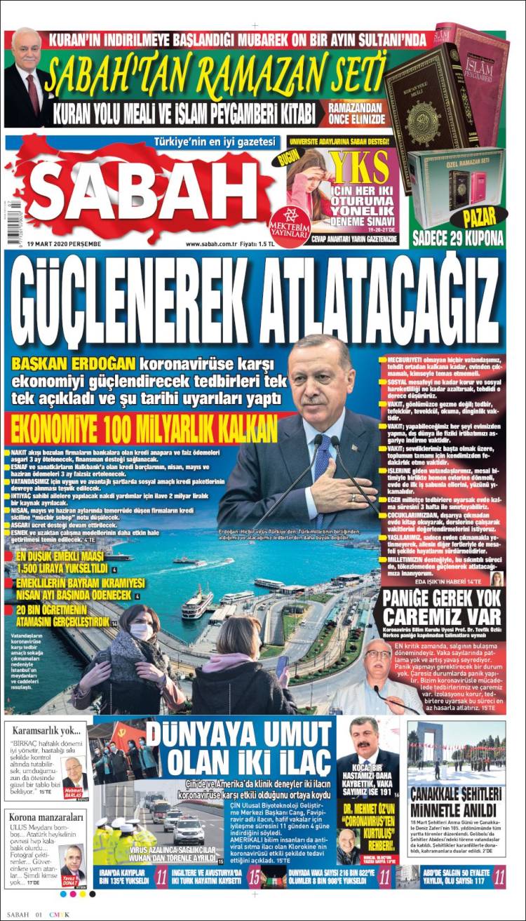 Portada de Sabah (Turqu&iacute;a)