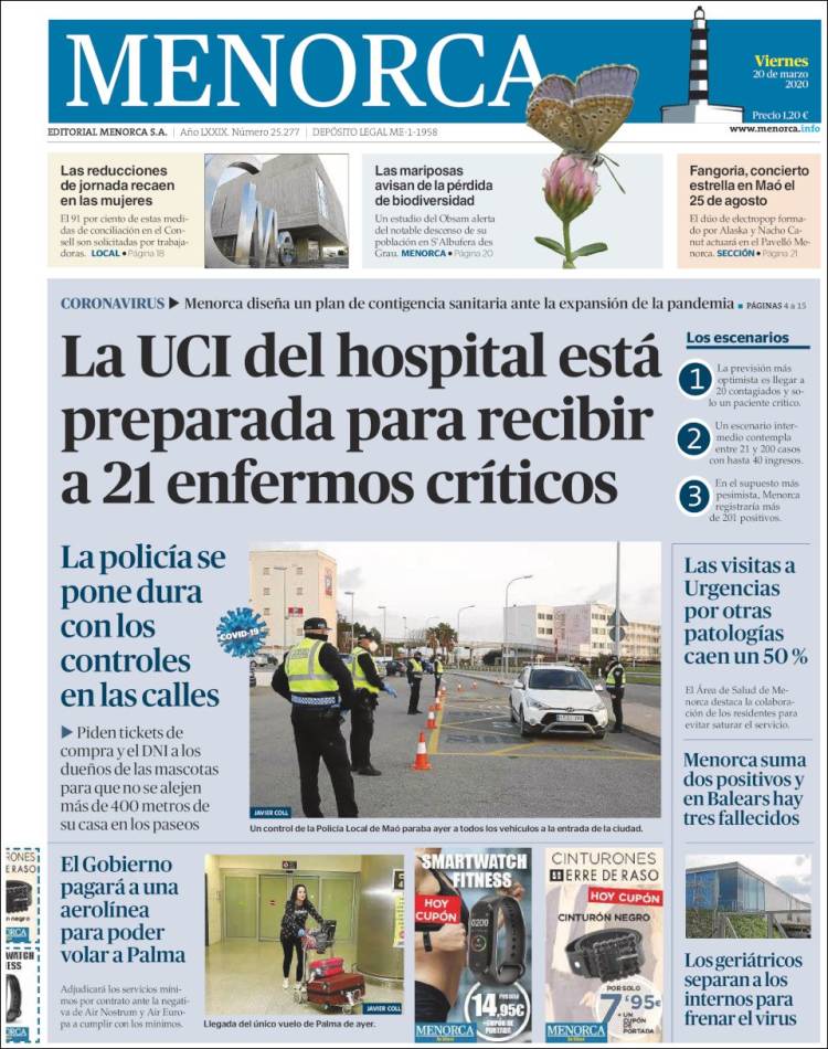 Portada de Menorca - Diario Insular (Espa&ntilde;a)