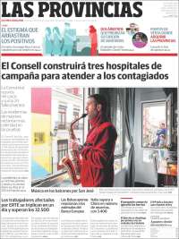 Portada de Las Provincias (España)