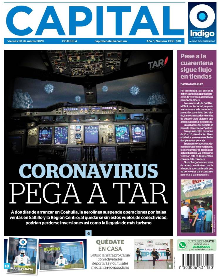 Portada de Capital Coahuila (Mexico)