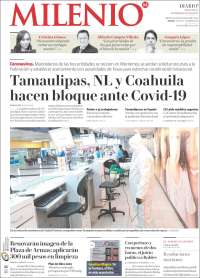 Portada de Milenio - Tamaulipas (México)