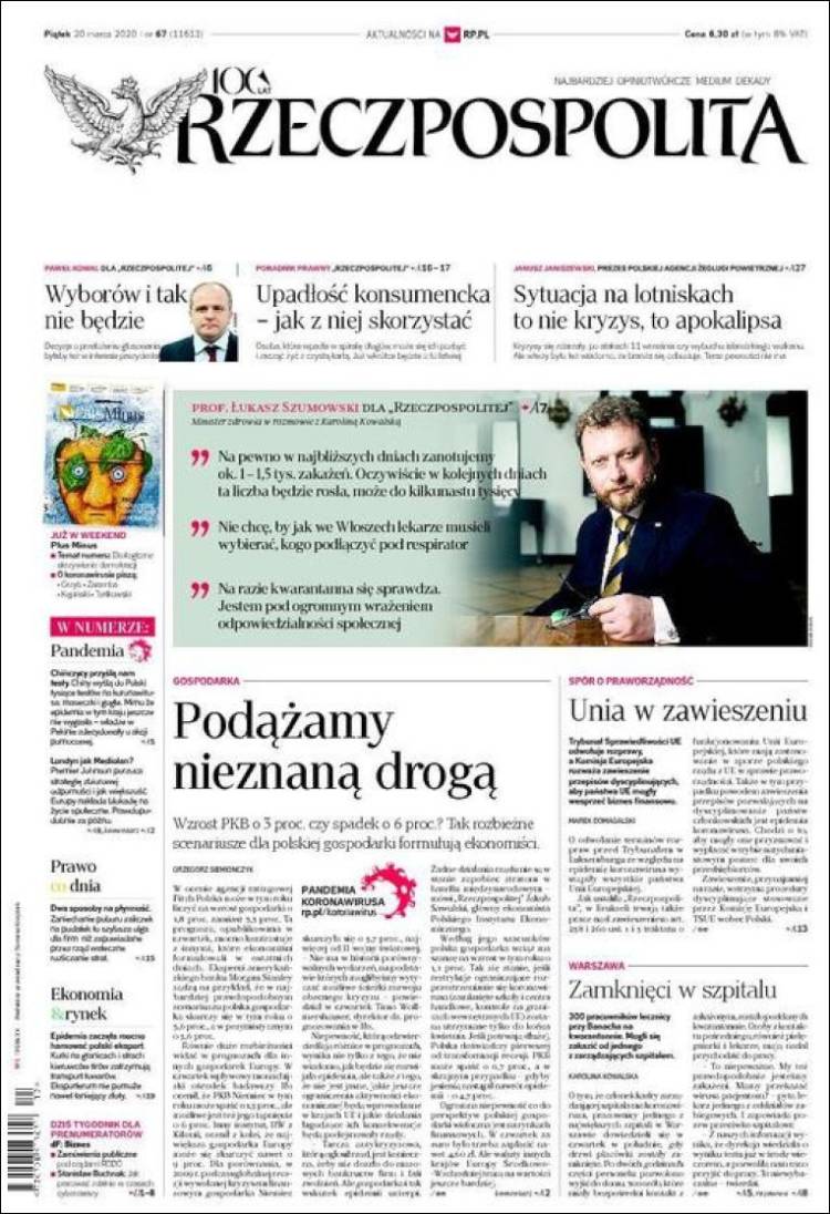 Portada de Rzeczpospolita (Polonia)