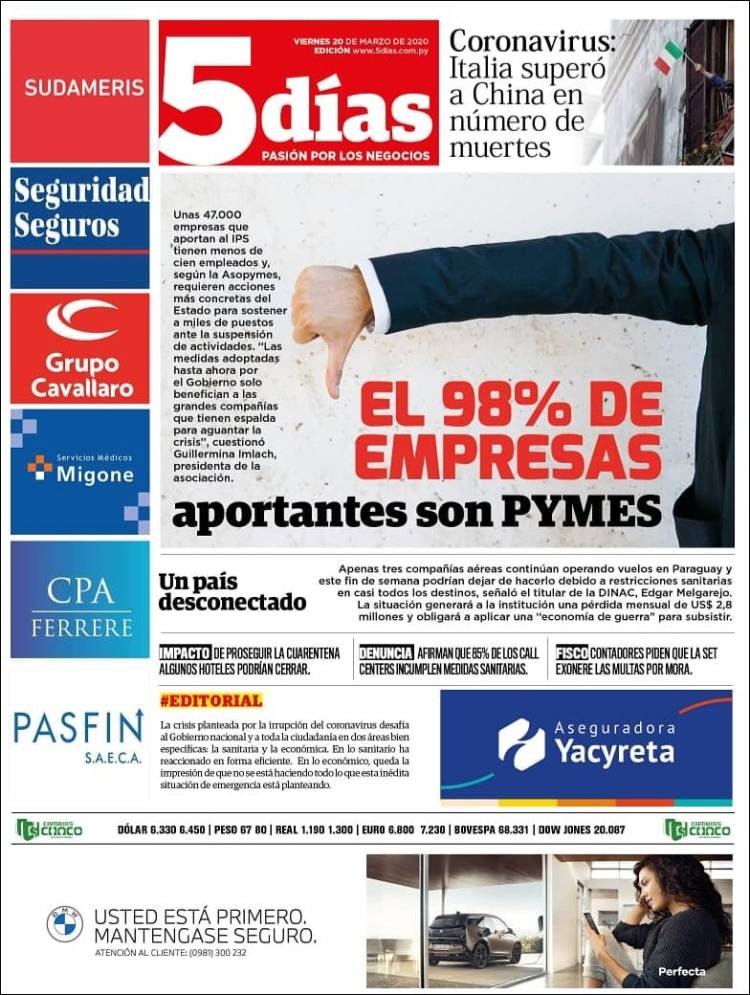 Portada de 5 Días (Paraguay)