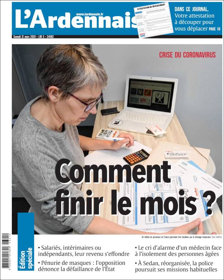 Portada de L'Ardenais (Francia)