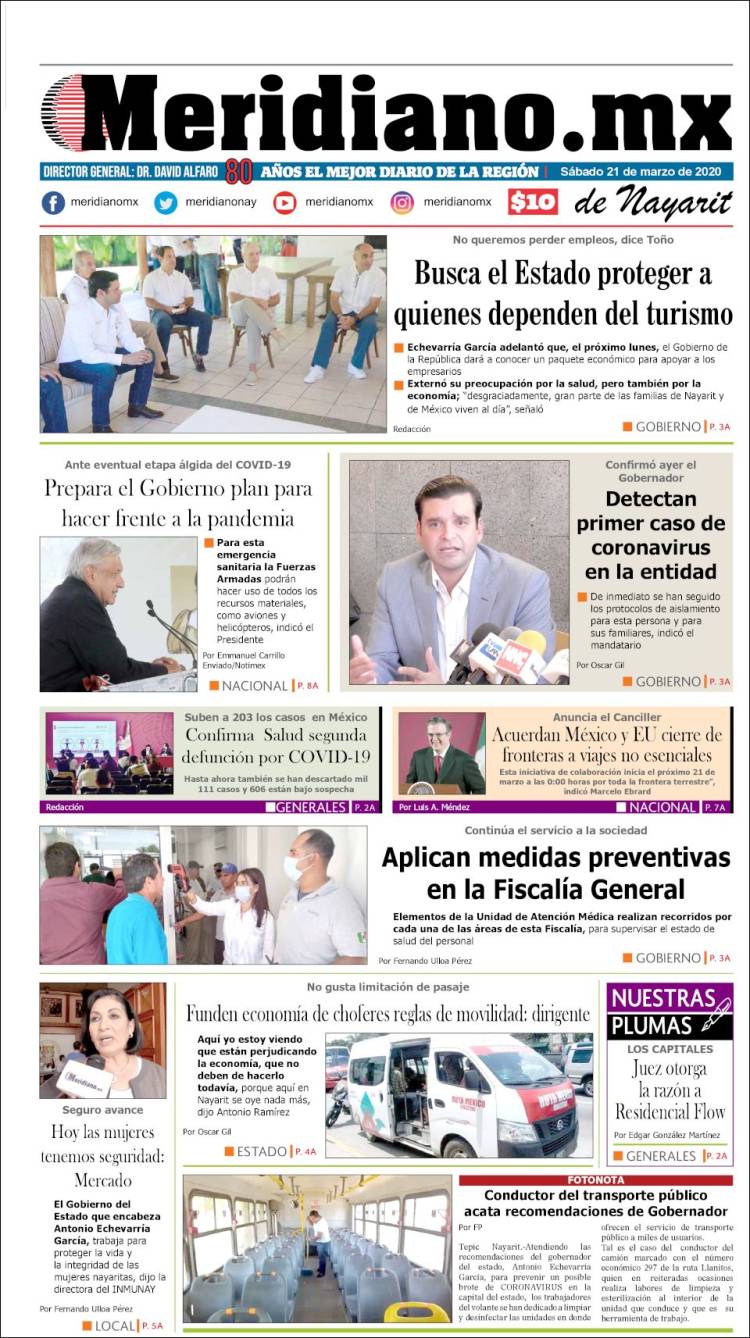 Portada de Meridiano (Mexico)