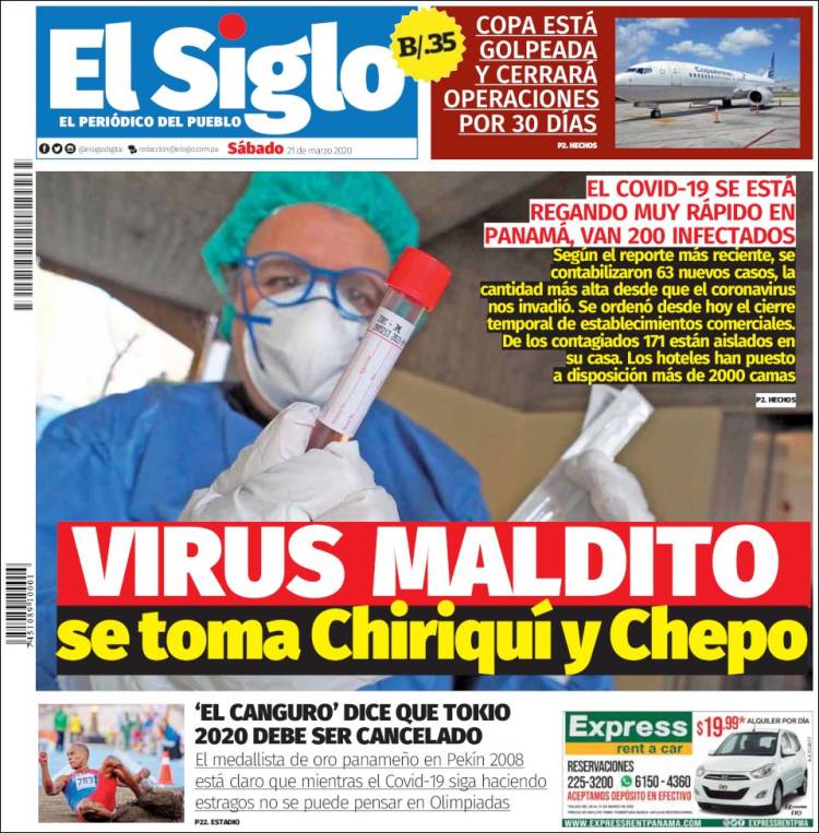 Portada de El Siglo (Panam&aacute;)
