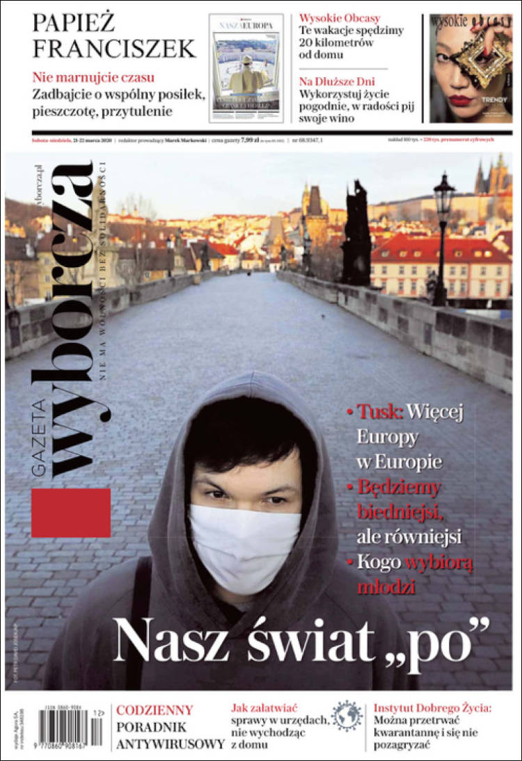 Portada de Gazeta Wyborcza (Polonia)