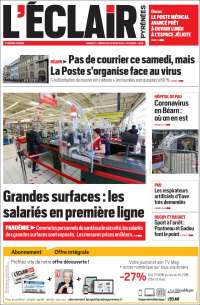 Portada de L'Eclair des Pyrénées (Francia)