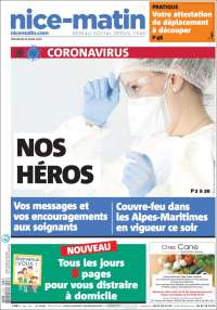 Portada de Nice-Matin (Francia)