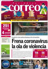 Portada de Correo - El diario del Estado de Guanajuato (M&eacute;xico)
