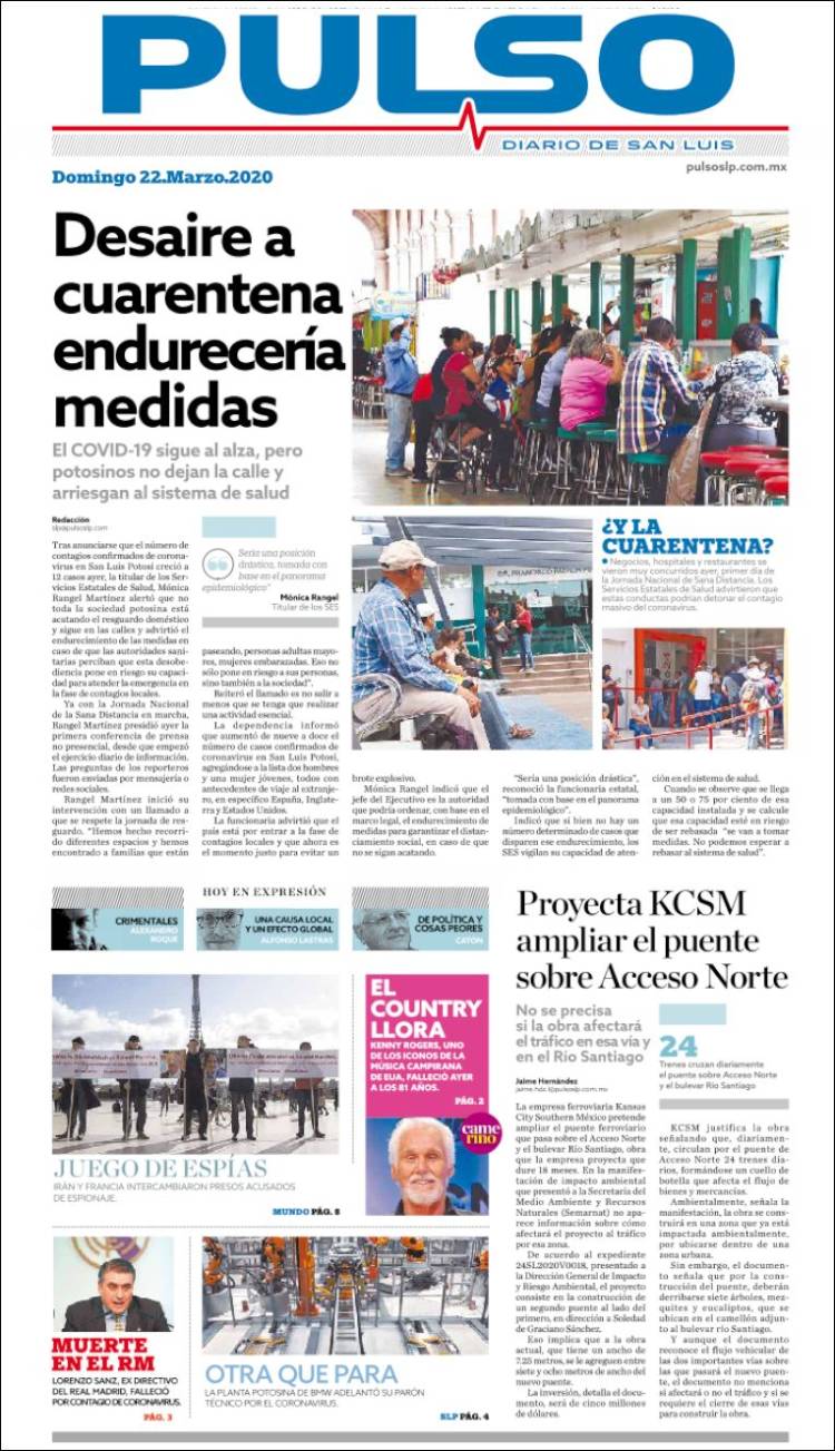 Portada de Pulso (M&eacute;xico)