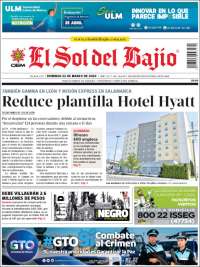 Portada de El Sol del Bajio (M&eacute;xico)