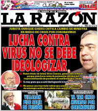 Portada de La Razón (Perú)