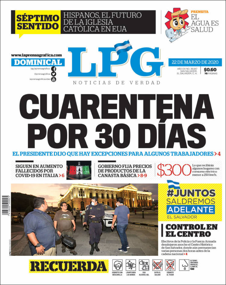 Portada de La Prensa Gráfica (El Salvador)