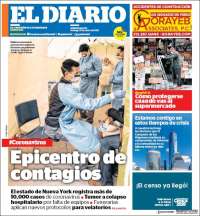 Portada de El Diario NY (USA)