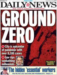 Portada de Daily News - New York (USA)
