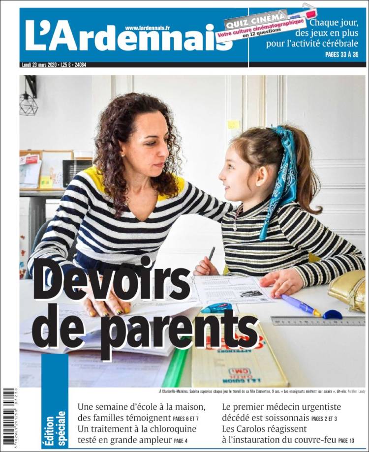 Portada de L'Ardenais (Francia)