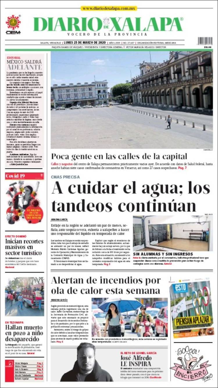 Portada de Diario de Xalapa (México)