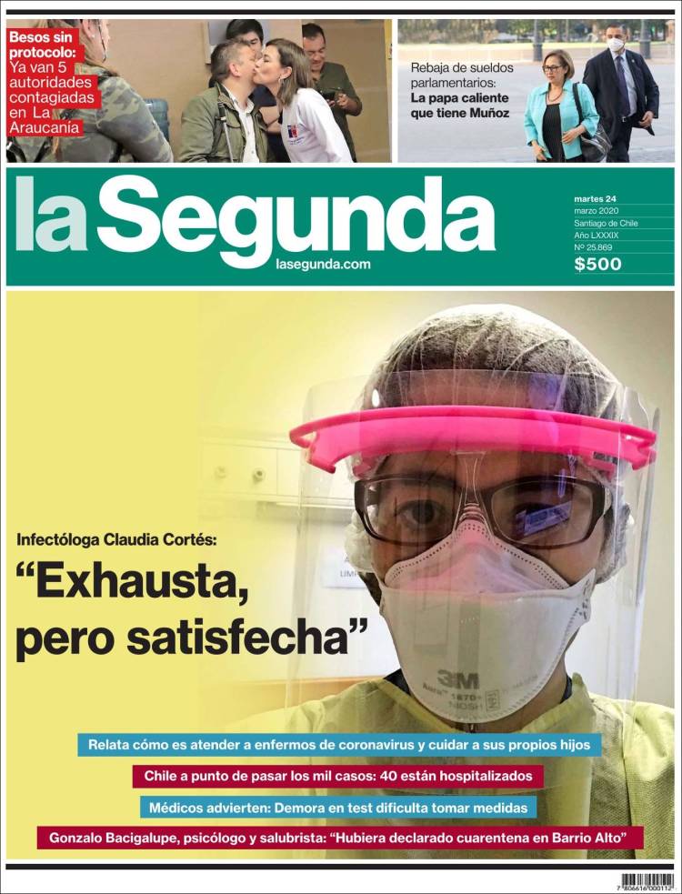 Portada de La Segunda (Chile)