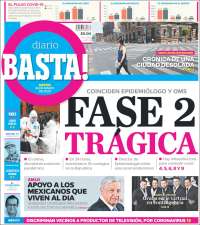 Portada de Diario Basta (México)