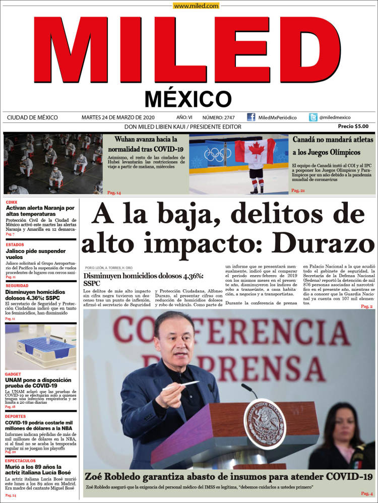 Portada de Miled (México)