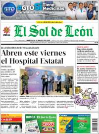 Portada de El Sol de León (México)