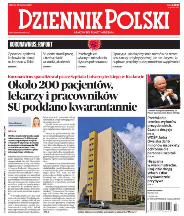 Portada de Dziennik (Polonia)
