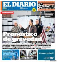 Portada de El Diario NY (USA)