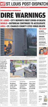 Portada de St. Louis Post-Dispatch (USA)