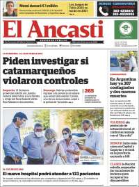 Portada de El Ancasti (Argentina)