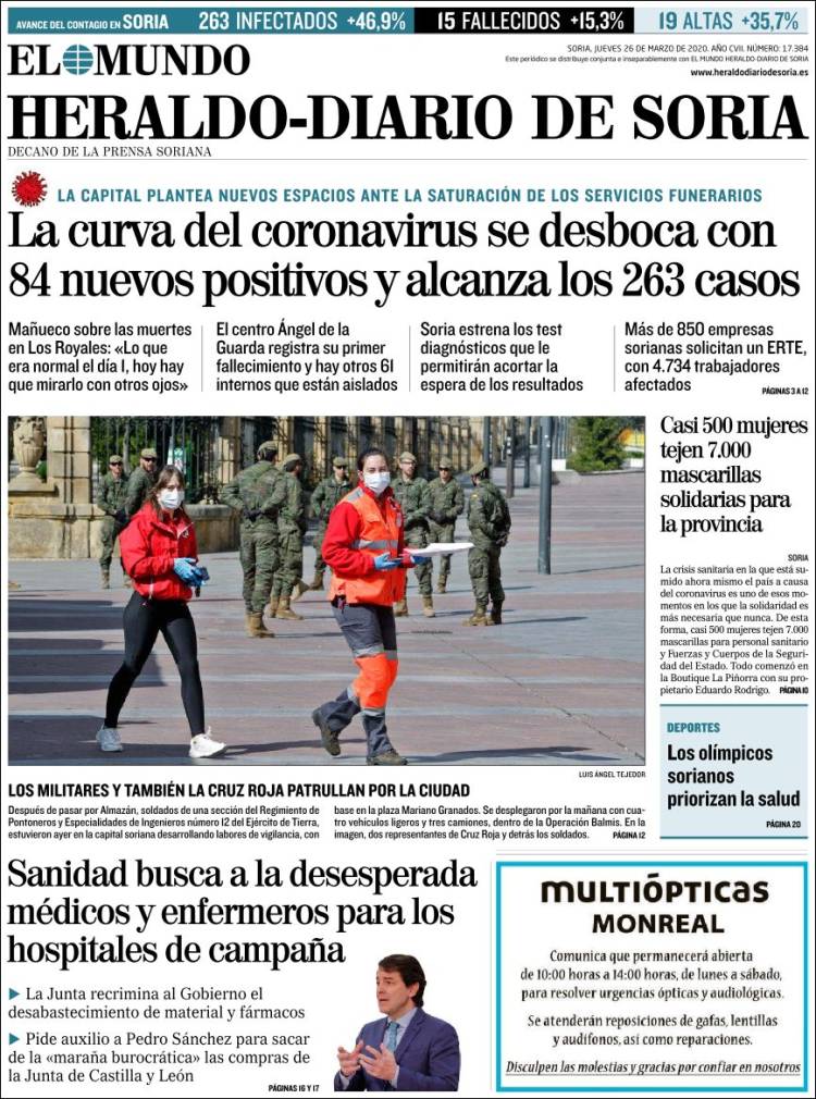 Portada de Diario de Soria (Espa&ntilde;a)