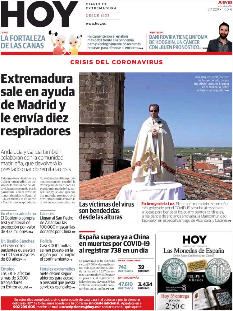 Portada de Hoy - Badajoz (Espa&ntilde;a)