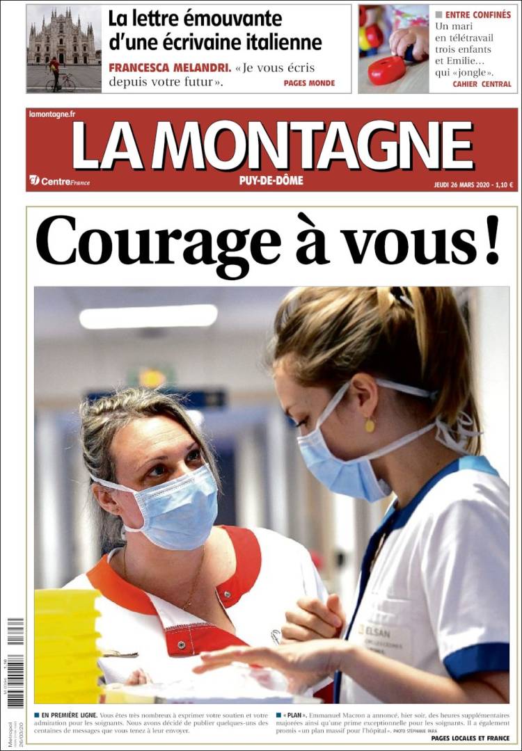 Portada de La Montagne (Francia)