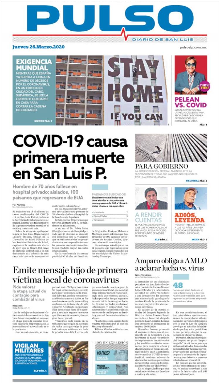 Portada de Pulso (M&eacute;xico)