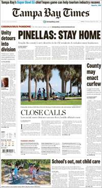 Portada de Tampa Bay Times (USA)