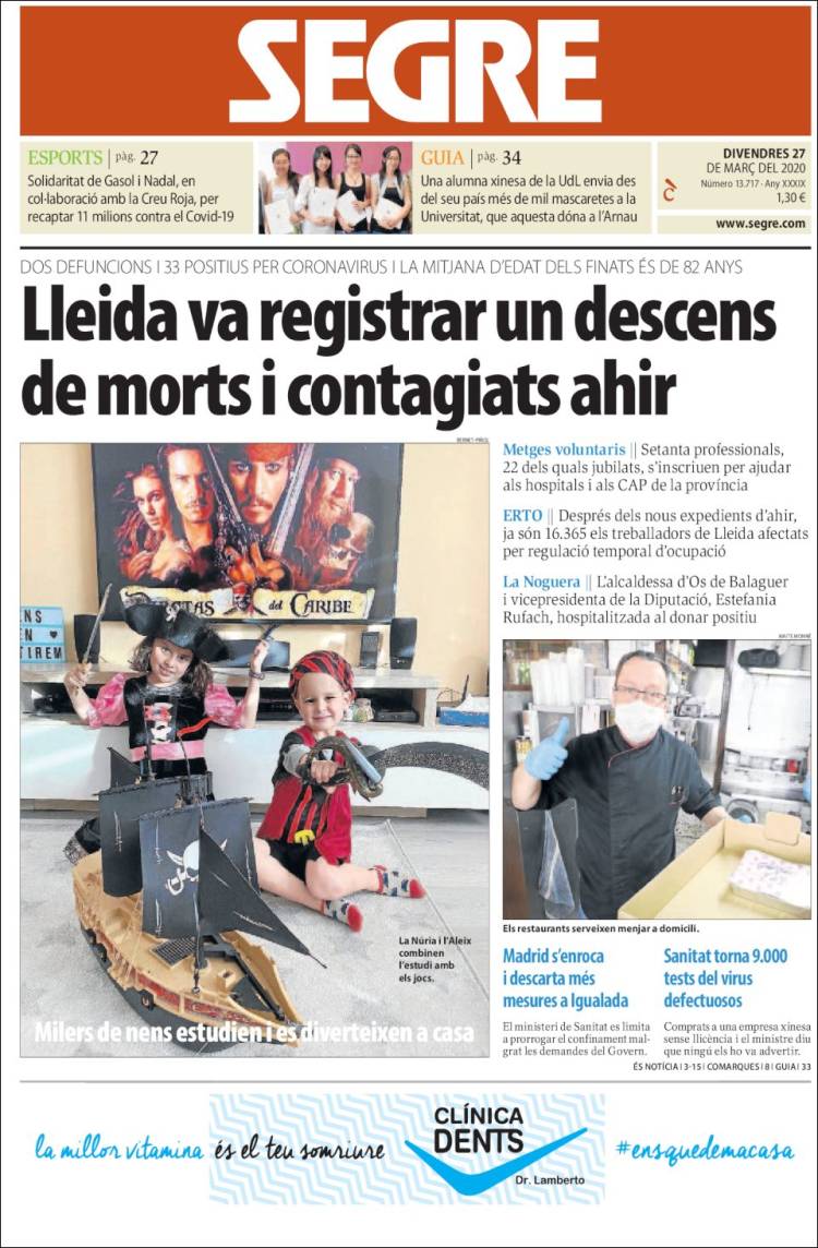 Portada de Segre (Espa&ntilde;a)