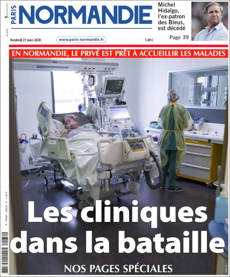 Portada de Paris Normandie (Francia)