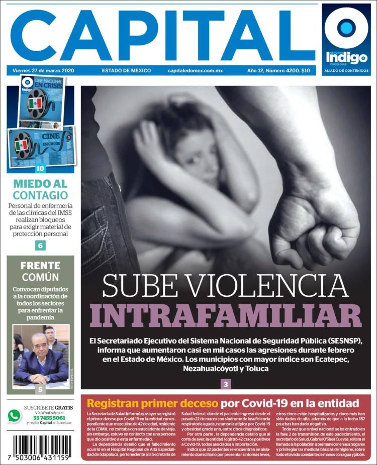 Portada de Capital México (México)