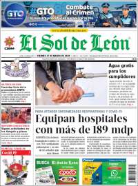 Portada de El Sol de León (México)